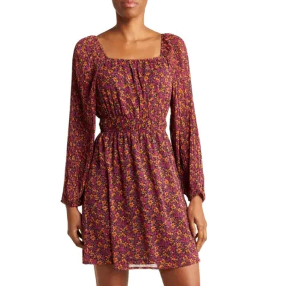 New DR2 Pink Mini Dress Floral Coquette girl Whimsy goth Flowy Romantic NWT